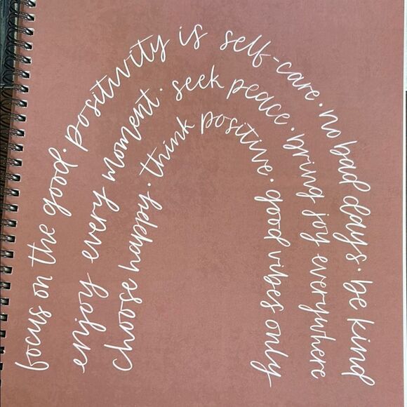 Elyse Breanne Inspirational Spiral Notebook in Pink new - Picture 3 of 6